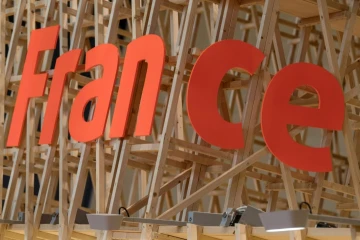 Le stand de la France, invitée d'honneur de la foire du livre de Francfort, le 9 octobre 2017