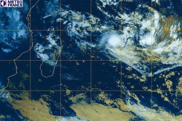 Image Satellite de météo France - David, tempête tropicale forte
