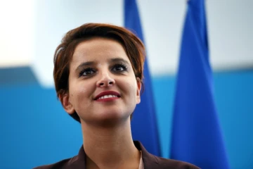 La ministre de l'Education nationale française Najat Vallaud-Belkacem à Avignon, le 28 septembre 2015