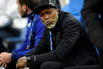 Djibril Cissé, le 11 avril 2015 au Stade de France lors de la finale de la Coupe de la Ligue finale entre Bastia et le PSG