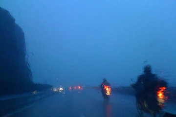 Fortes pluies sur la route du Littoral