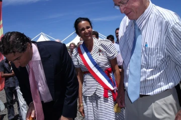 Pose de la première pierre de la résidence &quot;Tiers Temps Saint-Gilles - Marie-Françoise Dupuis&quot;.