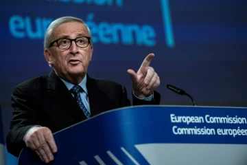 Le Luxembourgeois Jean-Claude Juncker lors de sa dernière conférence de presse au siège de la Commission européenne à Bruxelles, le 29 novembre 2019