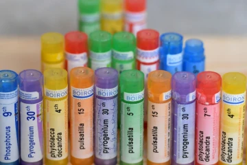Médicaments homéopathiques photographiés le 31 août 2018