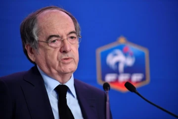 le président sortant de la Fédération française de football (FFF), Noël Le Graët, en conférence  de presse, le 24 février 2017 à Paris