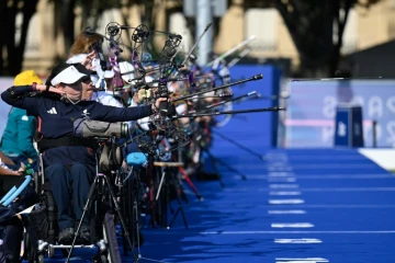L'épreuve de tir à l'arc féminine lors des Jeux paralympiques, le 29 août 2024 à Paris
