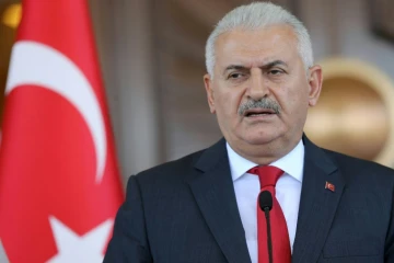 Le Premier ministre turc Binali Yildirim lors d'une conférence de presse à Ankara, le 16 juillet 2016
