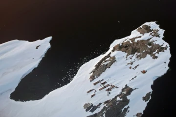 La baie de Vincennes borde la terre de Wilkes à l'est de l'Antarctique, le 11 janvier 2008
