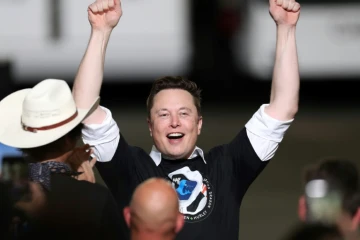 Elon Musk, le patron de Tesla et de SpaceX, le 30 mai 2020 au Centre spatial Kennedy, à Cap Canaveral, en Floride