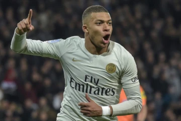 L'attaquant du PSG Kylian Mbappé buteur lors de la victoire 1-0 à Toulouse en 30e journée de L1 le 31 mars 2019