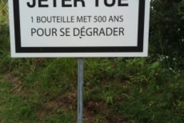 Campagne de prévention &quot;Jeter tue l'environnement&quot; (Photo : Nouvel'r)