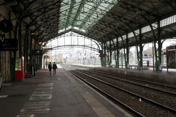 Les quais de la gare de Perpignan, le 8 avril 2018