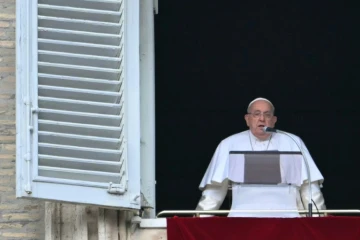 Le pape François lors de la prière dominicale de l'Angélus, le 26 janvier 2025 au Vatican