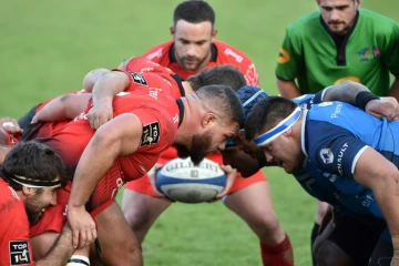Mêlée toulonnaise, victoire castraise, le 25 novembre 2017 au stade Pierre-Fabre