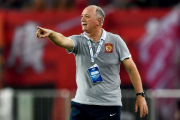 Luiz Felipe Scolari, alors entraîneur du club chinois de Guangzhou Evergrande, le 23 mai  2017 à Canton