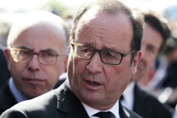 Le président François Hollande le 7 octobre 2015 à Biot 