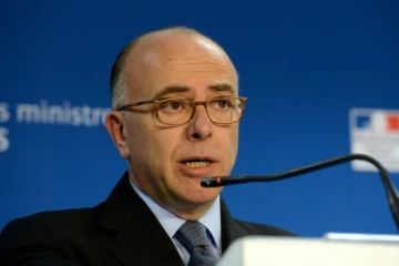 Le ministre de l'Intérieur Bernard Cazeneuve, le 24 mars 2016 à Bruxelles 