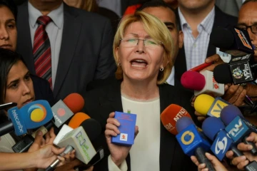 La procureure générale du Venezuela, Luisa Ortega, le 8 juin 2017 devant la Cour supreme de justice de Caracas