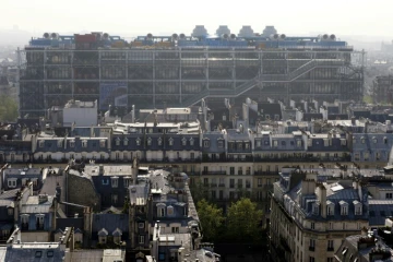 Vue sur le Centre Pompidou à Paris, le 11 avril 2014