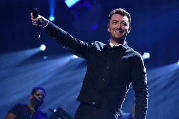 Le chanteur compositeur Sam Smith sur scène à Las Vegas le 18 septembre 2015