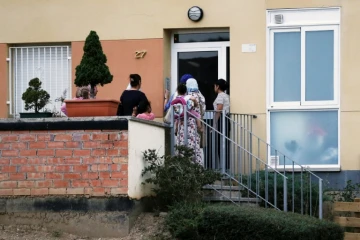 Devant la maison de la famille Ouabir à Ripoll, en Espagne, le 18 août 2017