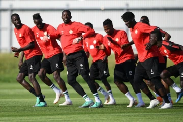 Les joueurs du Senegal à l'entrainement, le 27 juin 2018 à Samara