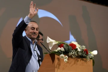 Le chef de la diplomatie turque Mevlut Cavusoglu, le 12 mars 2017 à Metz