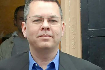 Photo non datée fournie par l'agence turc Dogan News Agency, le 13 mars 2018, du pasteur américain Andrew Brunson à Izmir