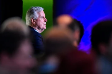 Le négociateur en chef de l'UE sur le Brexit Michel Barnier, en conférence de presse le 31 janvier 2020