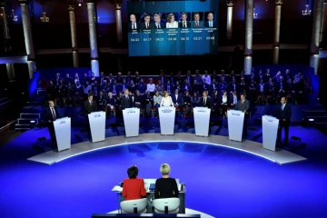 Les candidats à la primaire de la droite réunis salle Wagram à Paris le 3 novembre 2016
