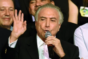 Le vice-président brésilien Michel Temer le 12 mars 2016 à Brasilia 