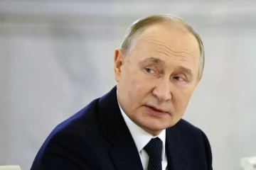 Le président russe Vladimir Poutine le 21 octobre 2024 au Kremlin, à Moscou