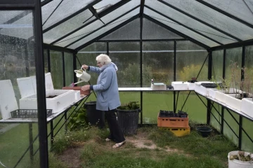 Une patiente souffrant de la maladie d'Alzheimer dans une maison de retraite à Saint Quirin, dans l'est de la France, le 18 octobre 2016