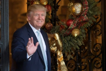 Donald Trump le 28 décembre 2016 à Mar-a-Lago à Palm Beach, en Floride
