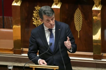 Le ministre des Outre-mer, Manuel Valls, à l'Assemblée nationale, le 23 janvier 2025 à Paris