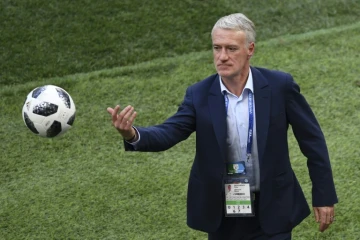 Le sélectionneur des Bleus, Didier Deschamps, lors du match du Groupe C face au Danemark, le 26 juin 2018  à Moscou