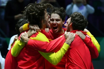 L'Espagne de Rafael Nadal sur le toit du monde en remportant la Coupe Davis devant le Canada à Madrid, le 24 novembre 2019 