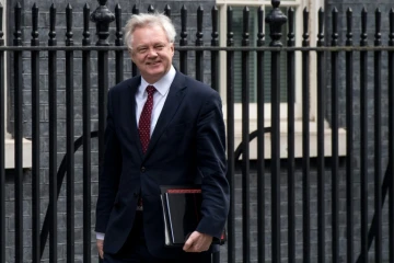 Le ministre britannique chargé du Brexit David Davis, le 7 mars 2017 à Londres