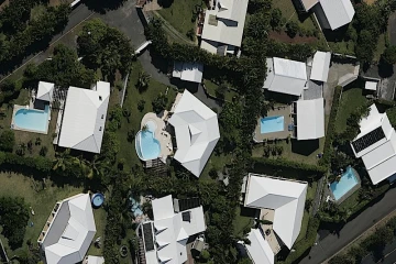Lotissement dans l'ouest de La Réunion