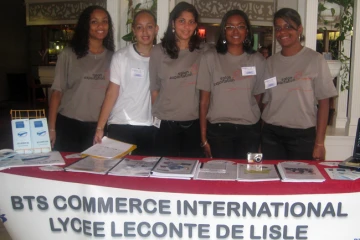 Des élèves du BTS commerce international du lycée Leconte Delisle à Saint-Denis (Photo D.R.)