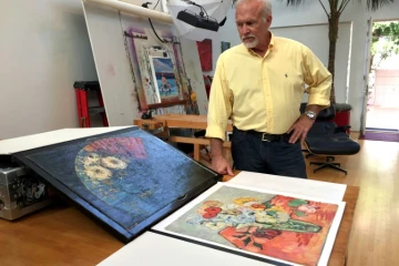 Steve Meadows, architecte, acteur, inventeur et passionné d'art, à Venice en Californie, le 14 février 2017
