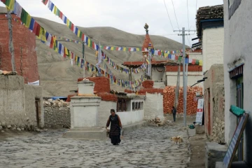 Un habitant de Lo Manthang, la capitale fortifiée du Mustang, le 16 juin 2016