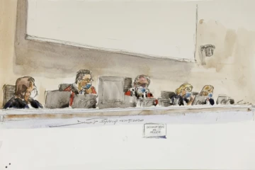Au procès de Charlie Hebdo au tribunal de Paris, le 16 septembre 2020