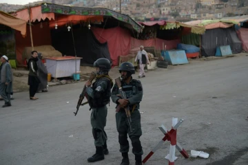 Des policiers afghans à Kaboul le 12 octobre 2016