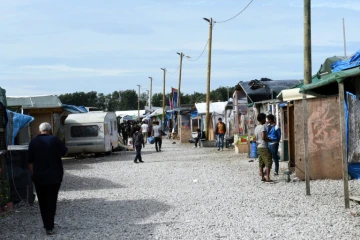 Le camp de migrants La Jungle à Calais, le 15 juillet 2016