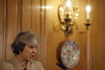 La Première ministre britannique Theresa May, le 13 janvier 2017 à Londres