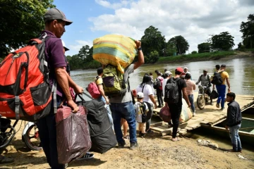 Des personnes déplacées après les récents affrontements entre guérilleros dans la région colombienne du Catatumbo (nord-est), le 18 janvier 2025
