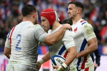 Le XV de France, porté par trois essais de l'ailier Gabin Villière est venu à bout de l'Italie en Six Nations, le 6 fvrier 2022 à Saint-Denis 