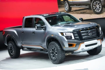 La Nissan Titan Warrior dévoilée au salon auto de Detroit, le 12 janvier 2016
