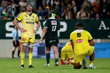 Le troisième ligne de La Rochelle Ultan Dillane après la défaite des Maritimes (32-18) en Top 14 contre la Section Paloise Béarn Pyrénées au stade du Hameau à Pau le 7 juin 2025 en France 